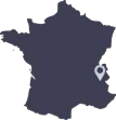 Localisation d'Hydroxide Technologies en Savoie sur une carte de France 
